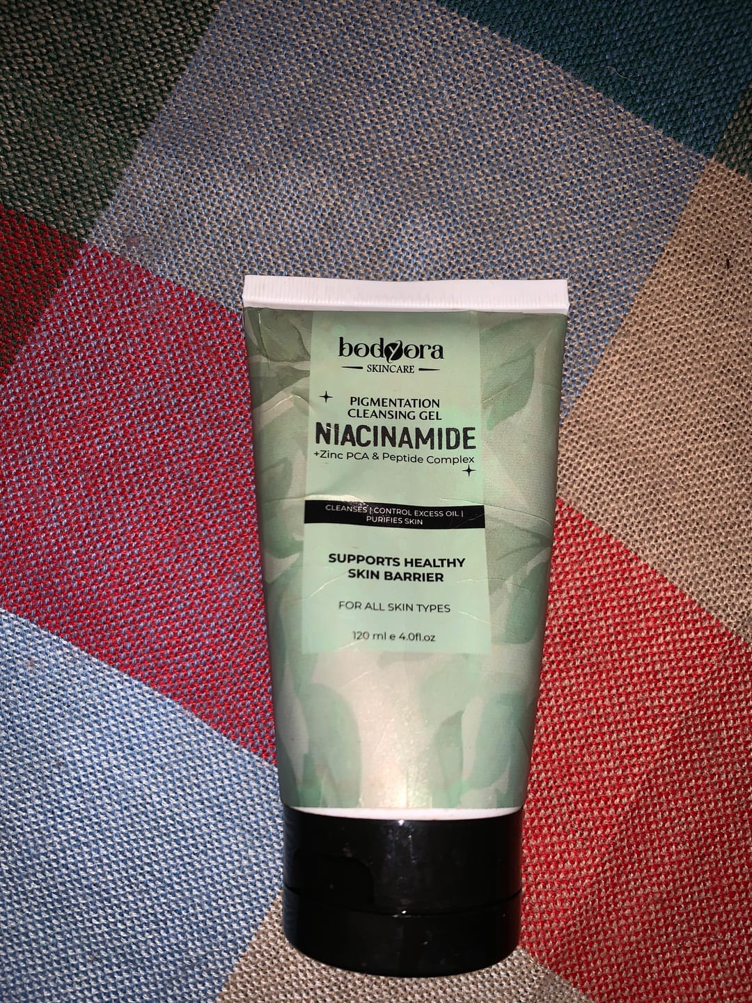 Customer photo review of Niacinamide Pigmentation Cleansing Gel