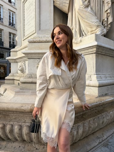 Customer photo review of LILY Trench Collar Designer Jacket