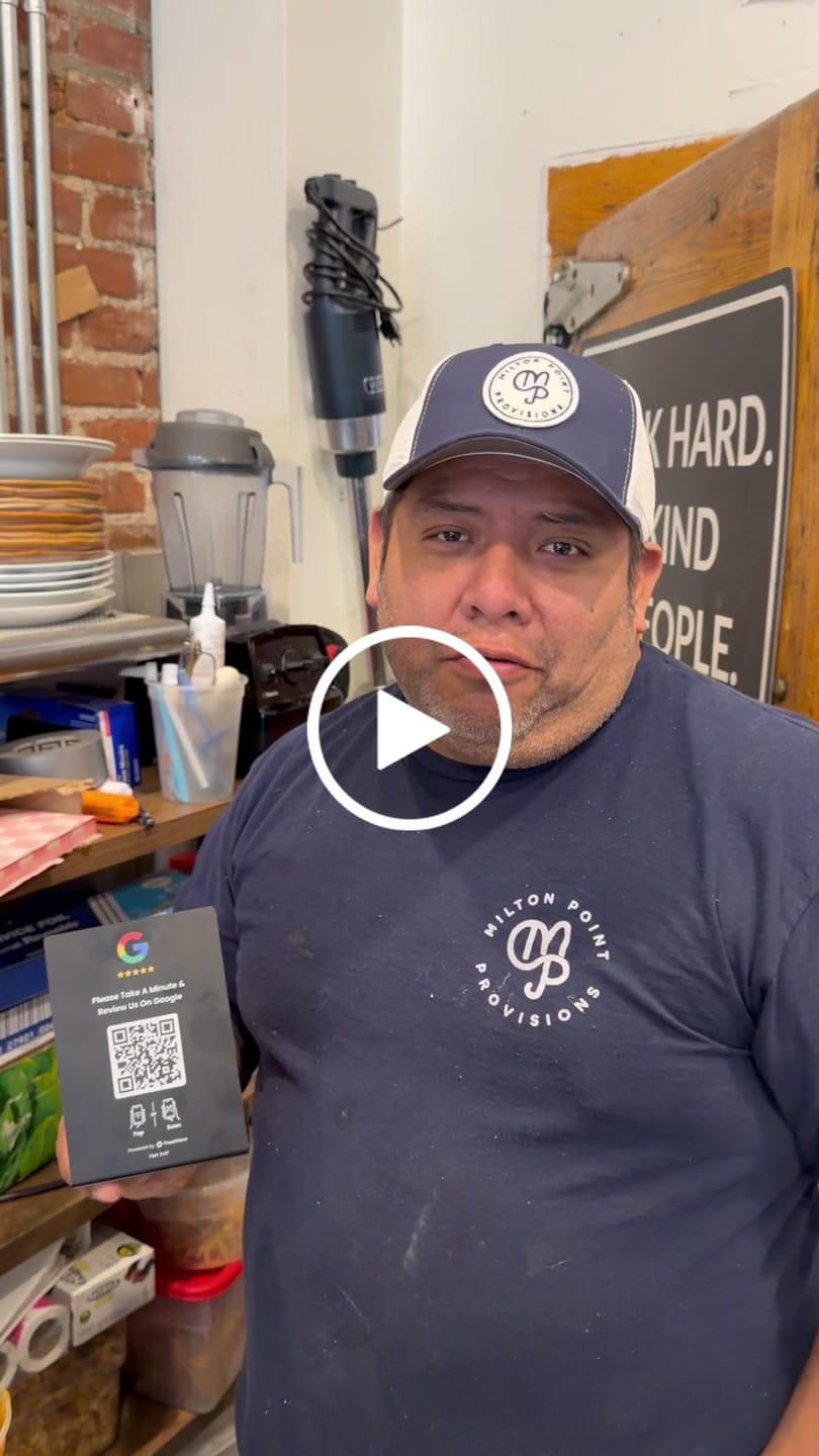 Customer video review of Google Review Stand (Medium)