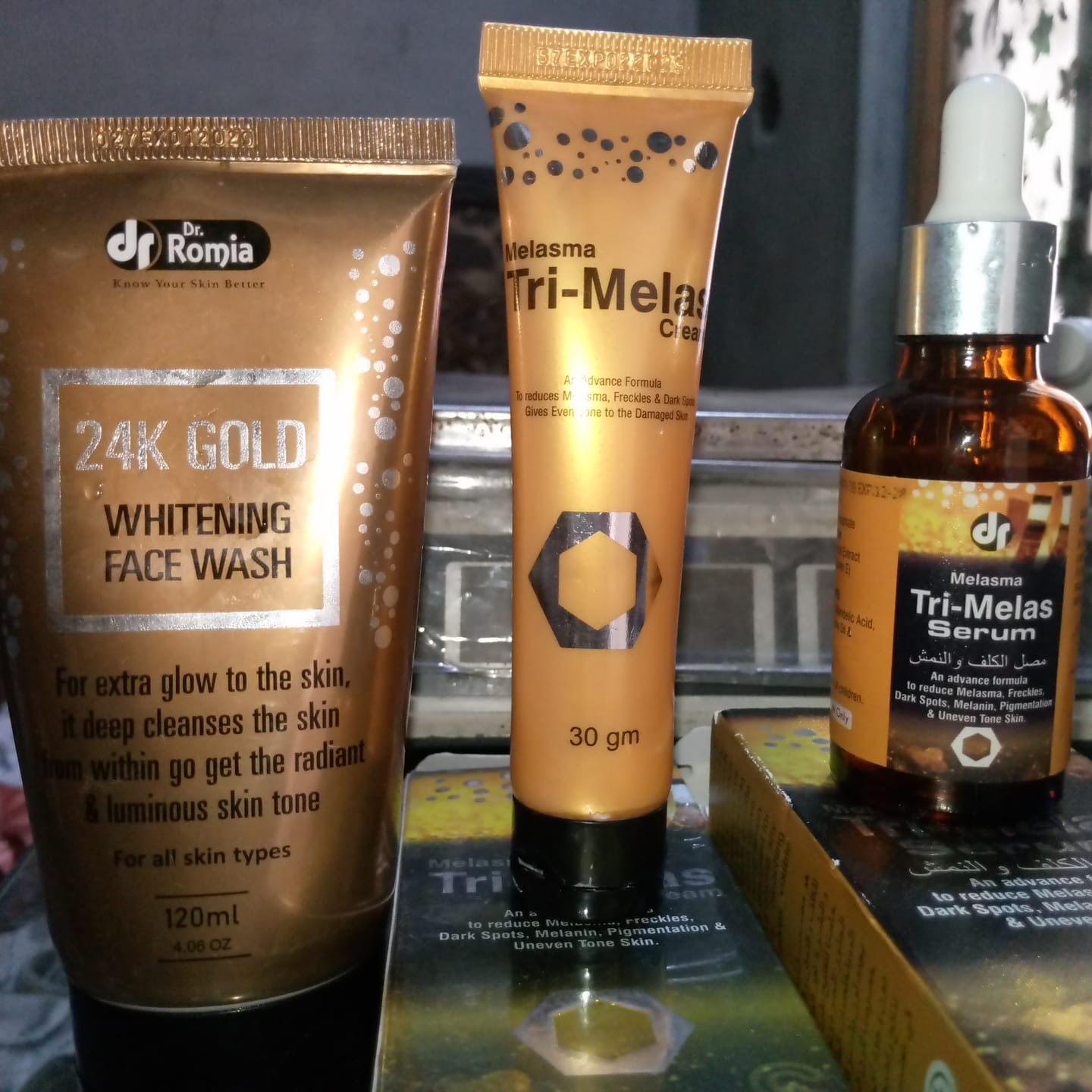 Customer photo review of Best Melasma | Freckles Bundle
