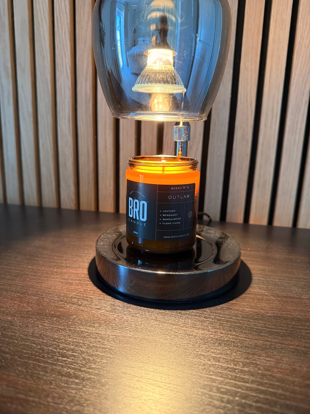 Customer photo review of The Outlaw Candle