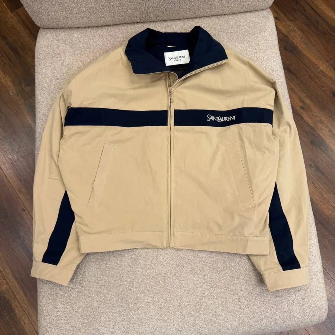 Customer photo review of YSL 2026 Sportswear Jacket Khaki mix Navy Blue Cotton