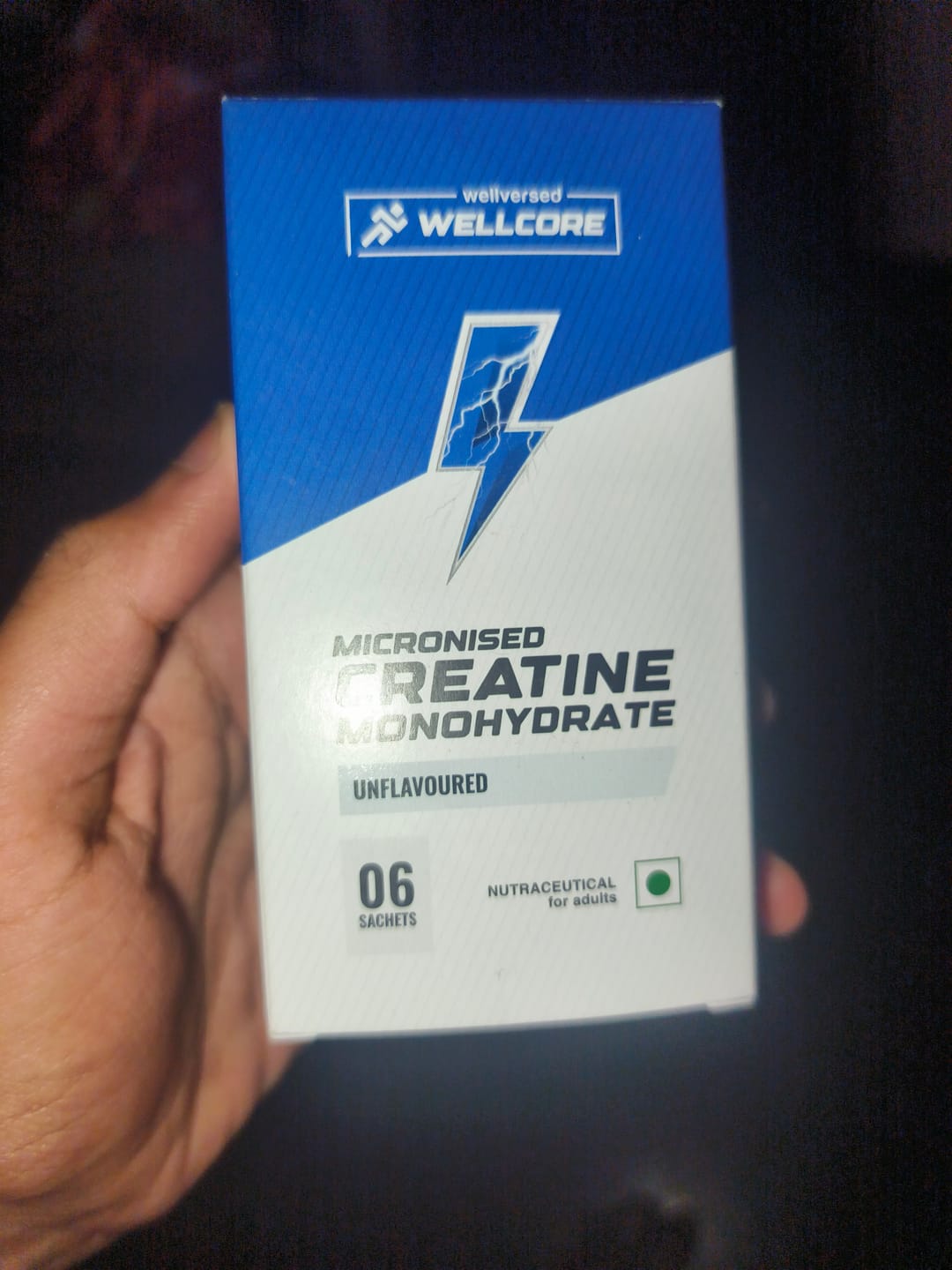 Customer photo review of Wellcore - Pure Micronised Creatine Monohydrate | Unflavoured (6 Sachets)