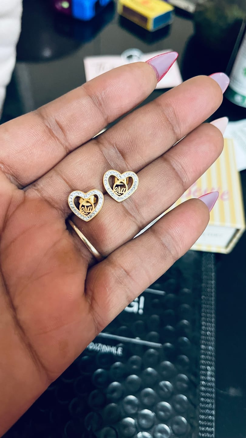 Customer photo review of Gold Thando Luxe Studs