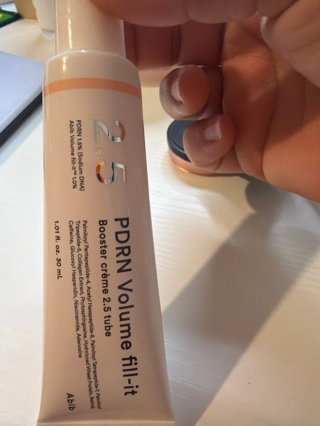 Customer photo review of PDRN Volume fill-it Booster crème 2.5 tube