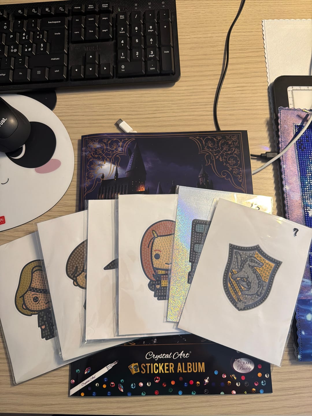 Customer photo review of Harry Potter Crystal Art Sticker Pack