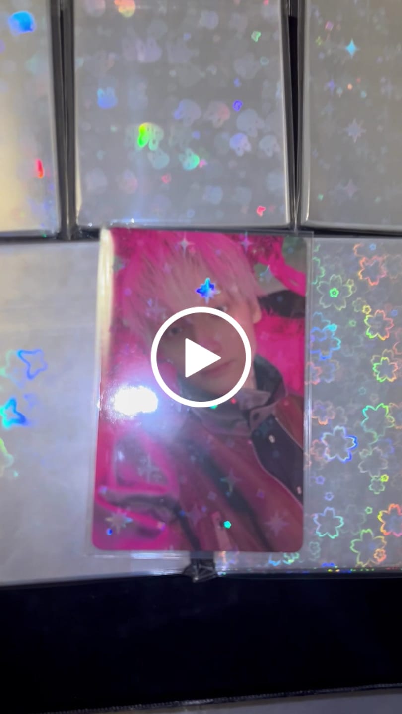 Customer video review of MIXED PACK - PREMIUM HOLOGRAPHIC PHOTOCARD SLEEVES