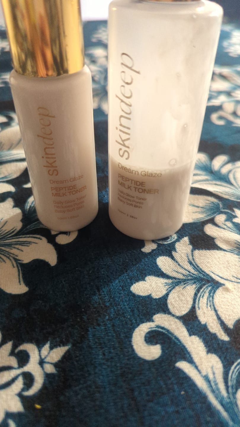Customer photo review of DREAM GLAZE - Peptide Milk Toner