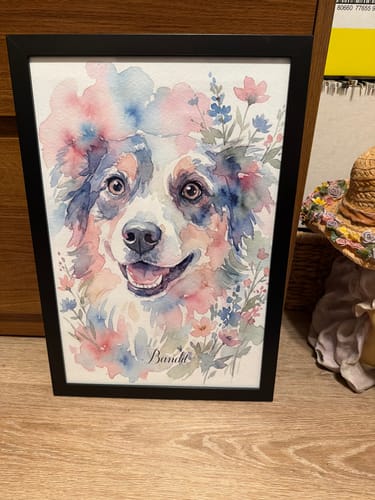 Customer photo review of Watercolor - Personalized Poster