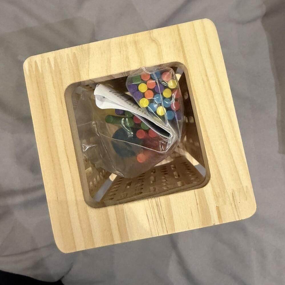 Customer photo review of Marvin’s Montessori Stick Tower Game