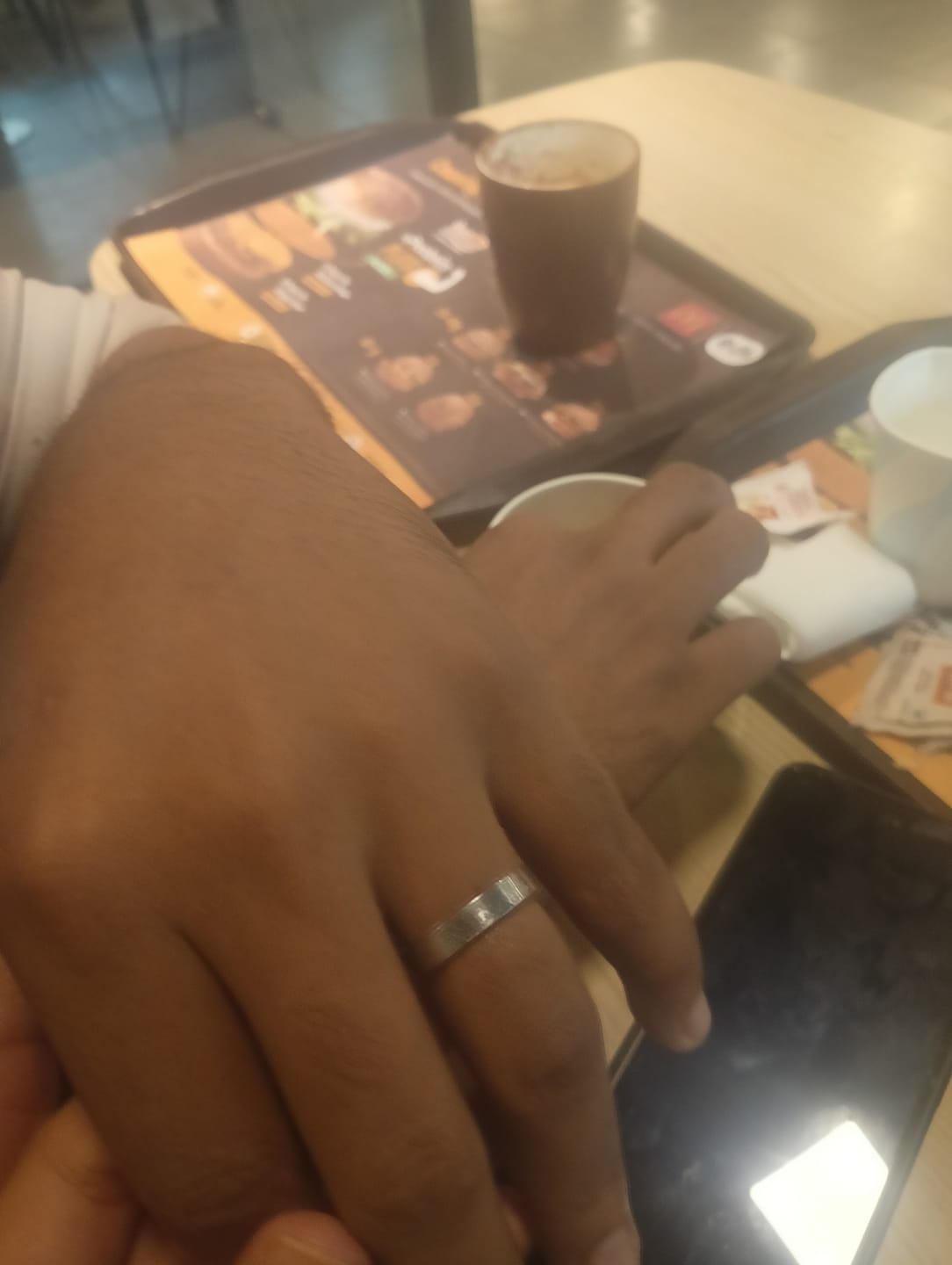 Customer photo review of Vintage Silver Band Ring