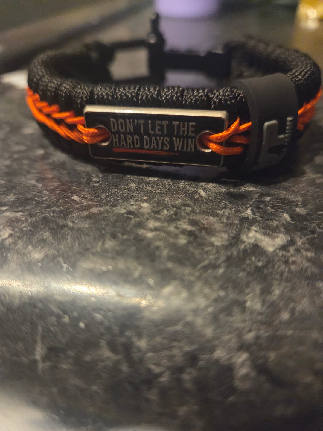 Customer photo review of Mental Health Awareness - Paracord Bracelet