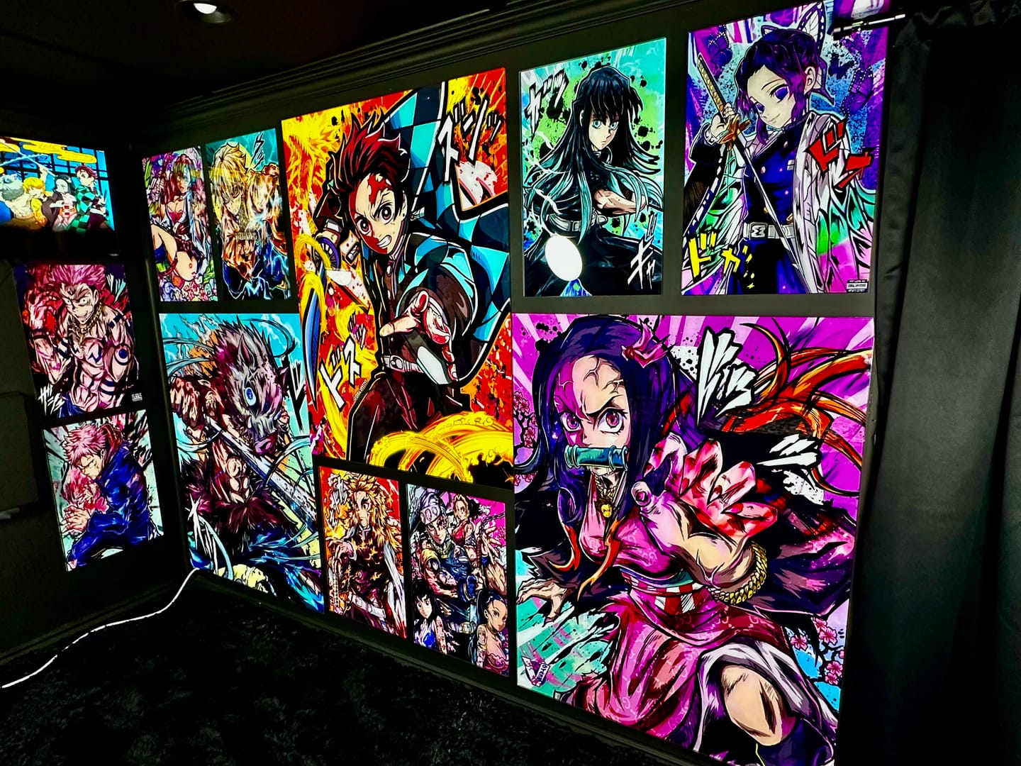 Customer photo review of Tanjiro Fire Wall Art