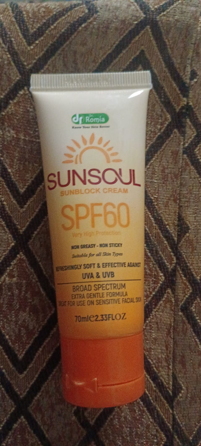 Customer photo review of Sunsoul Sunblock cream