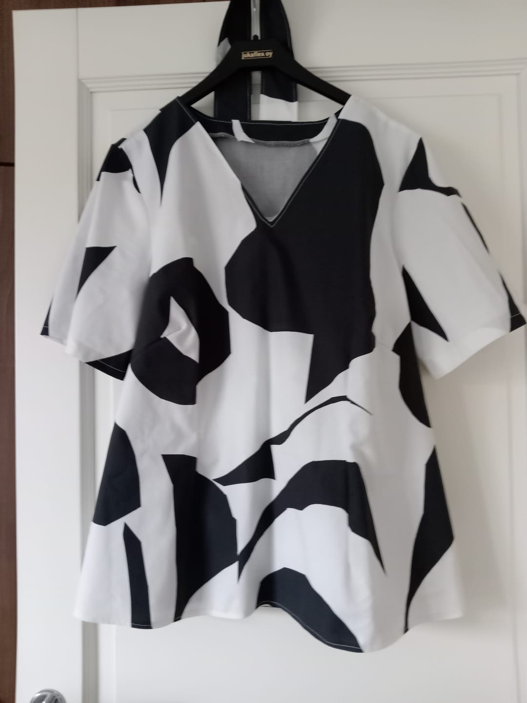 Customer photo review of Vimma tummanharmaa-valkoinen Puuvilla - Pala