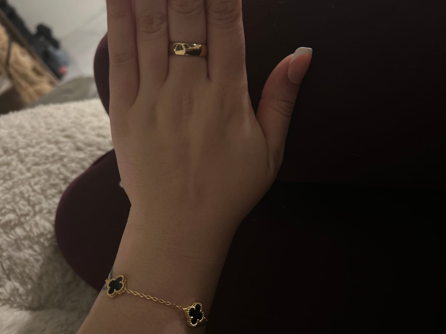 Customer photo review of Simple Band Ring