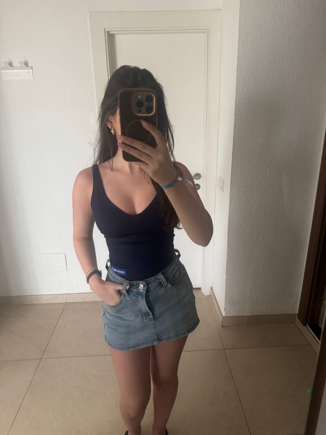 Customer photo review of LABEL BODYSUIT NAVY