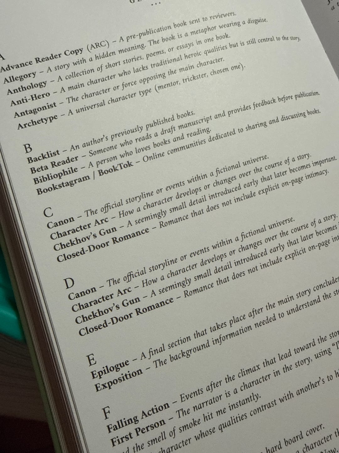 Customer photo review of Reading Journal - Sage