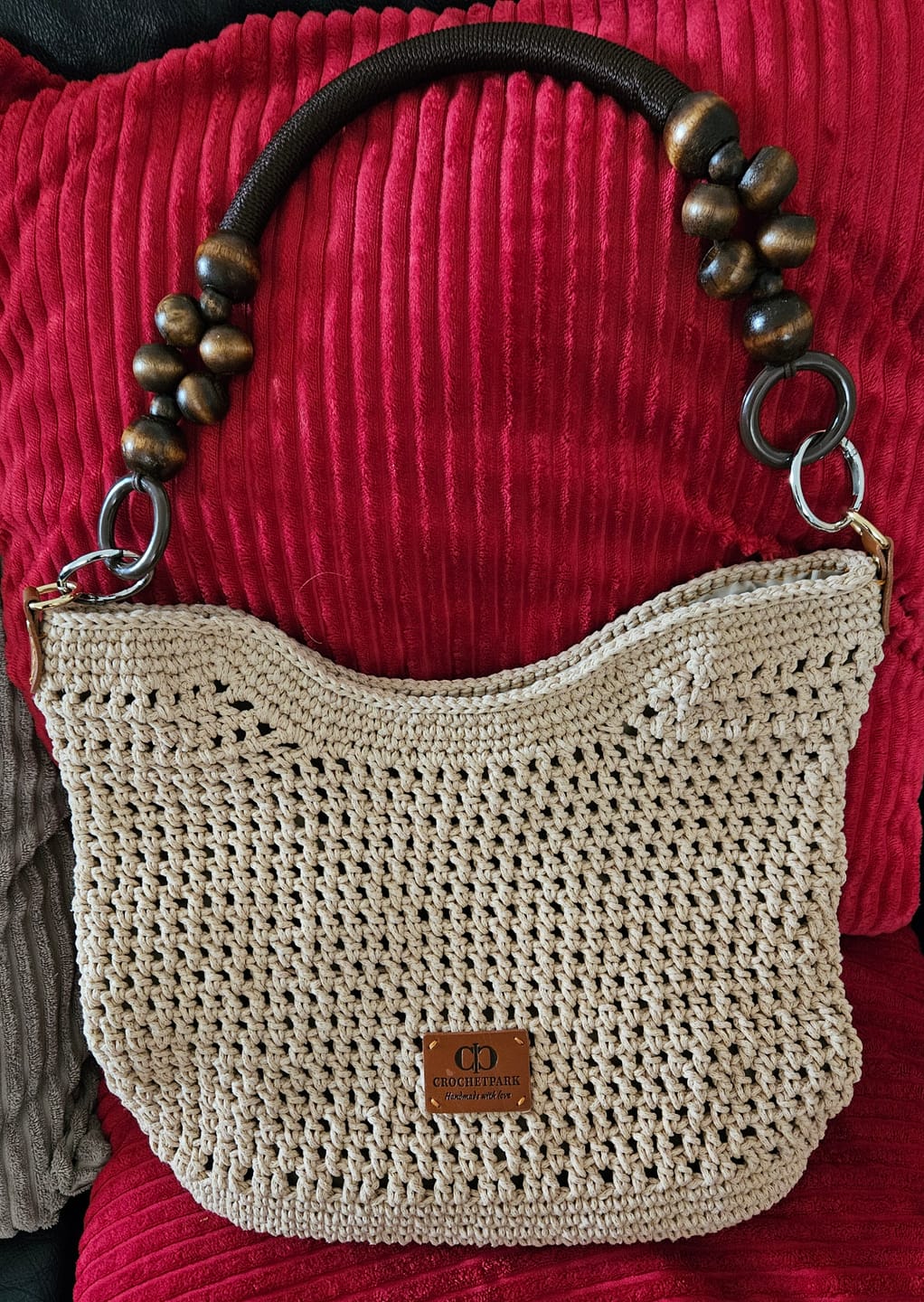 Customer photo review of CrochetPark™ Sunny Beach Tote crochet kit