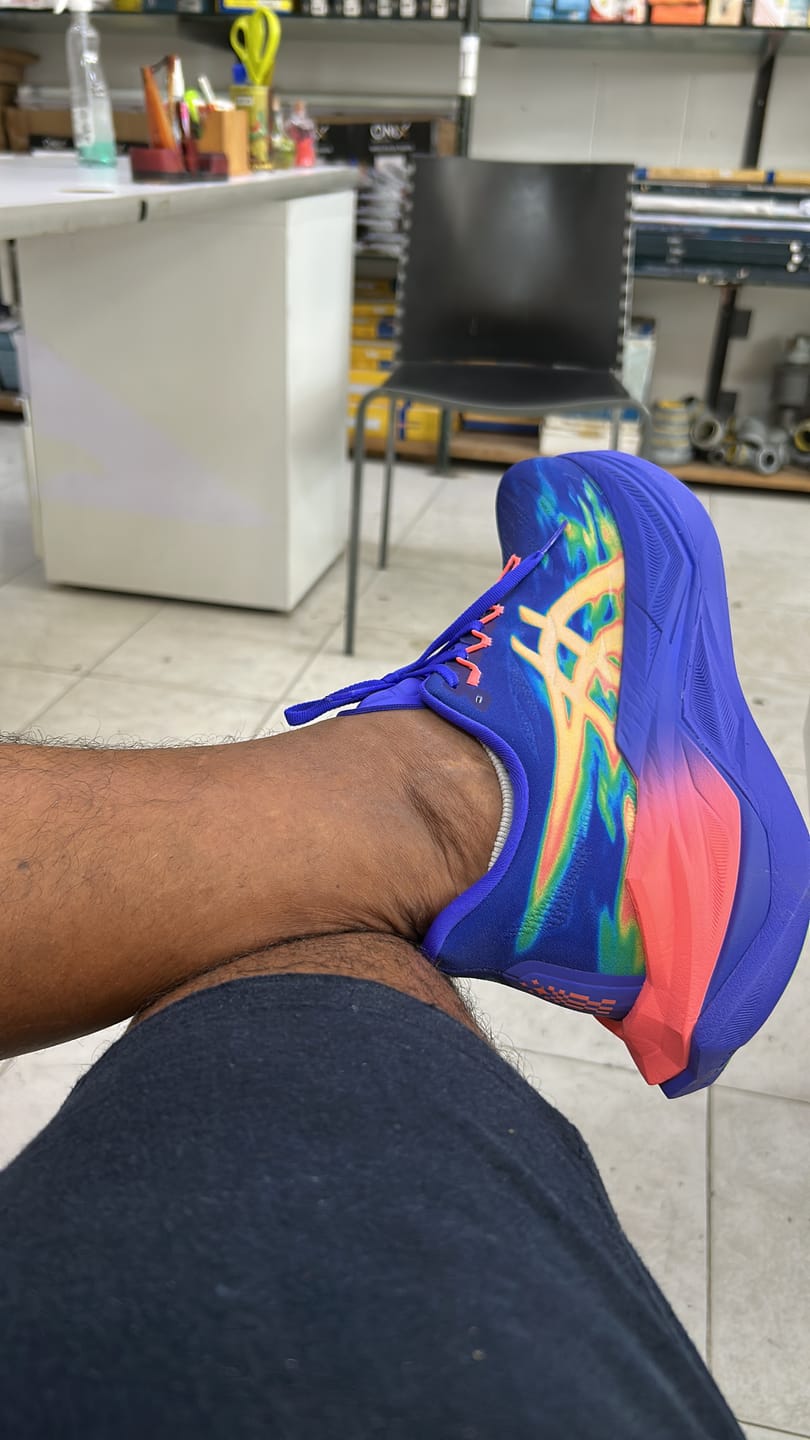 Customer photo review of Asics Superblast 3 Unisex Cobalt Burst Light Orange