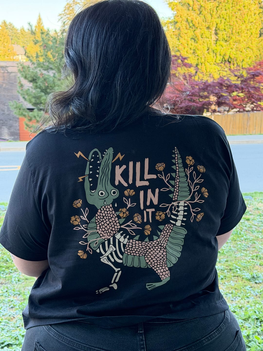 Customer photo review of Killin It T-Shirt