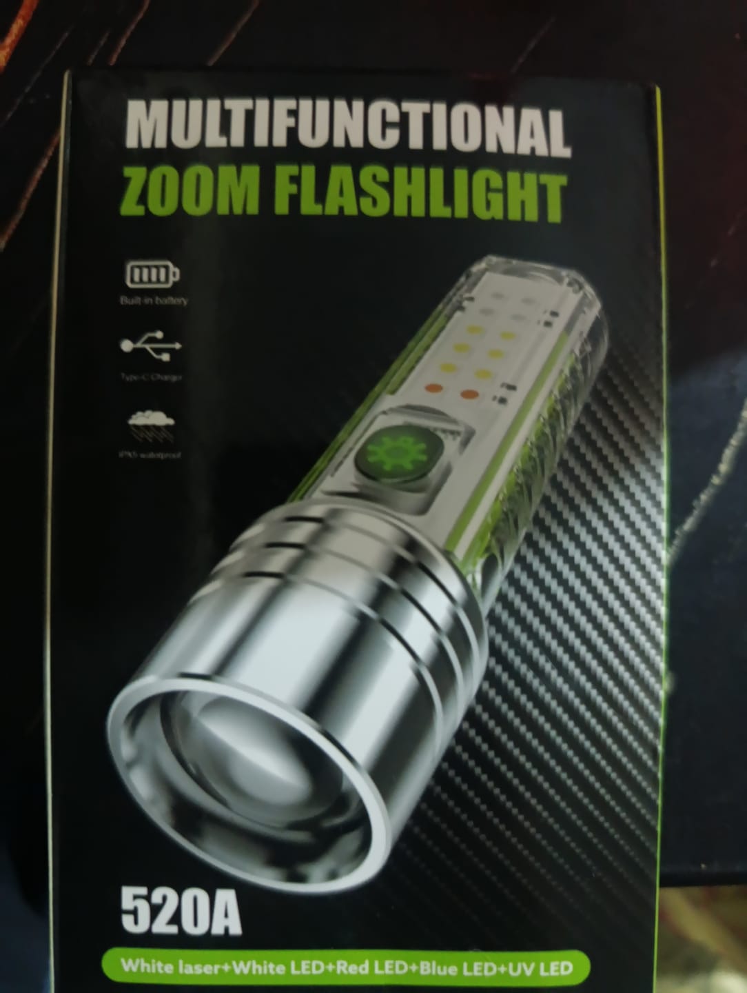 Customer photo review of Lot Imported Coba USB Rechargeable Flashlight