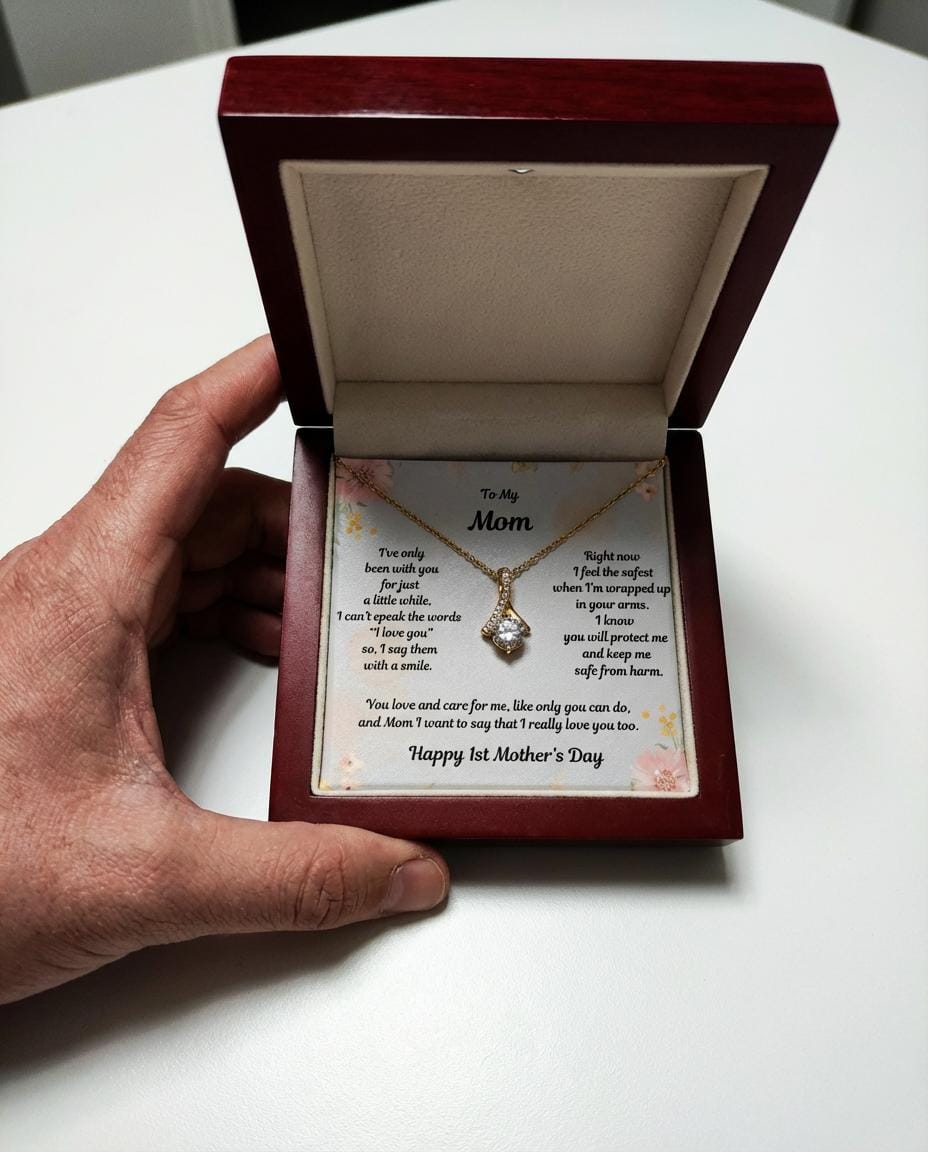 Customer photo review of 1st Mother's Day - Mom Necklace