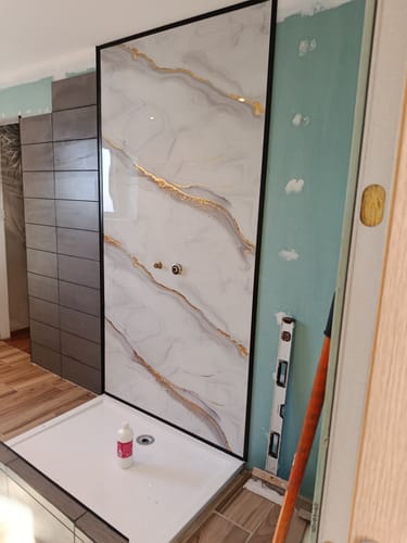 Customer photo review of Baguette Depart/Finition aluminium pour /PVC/SPC/Feuille de pierre