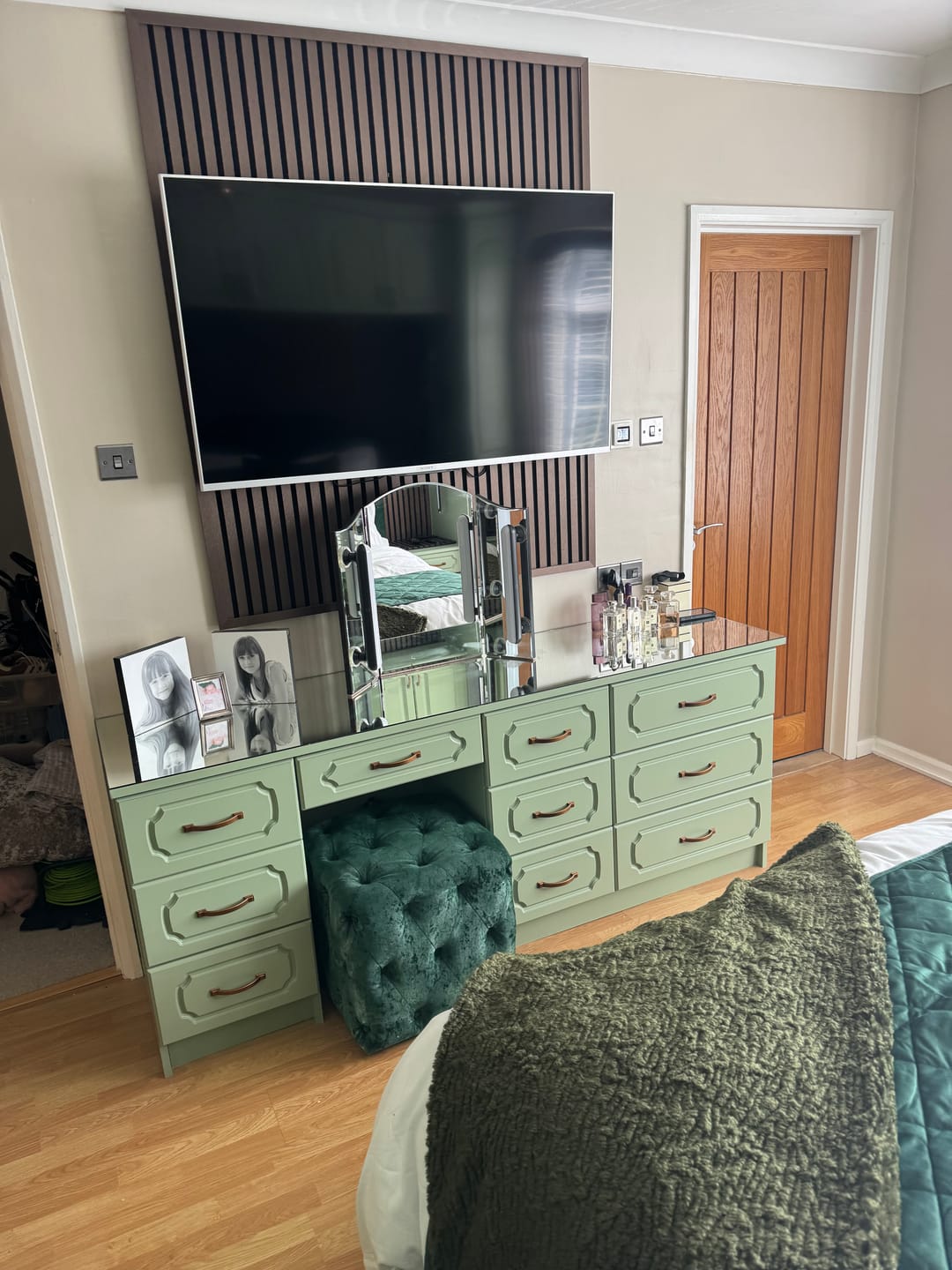 Customer photo review of Fabric Paint -- Dark Green