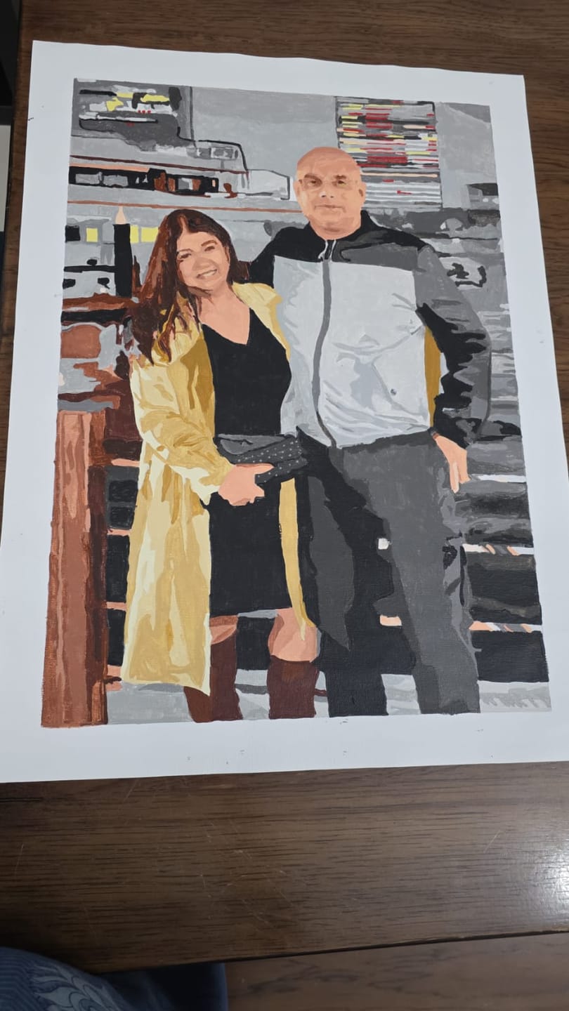 Customer photo review of Customized Paint by Numbers Kit - Paint Your Own Photo