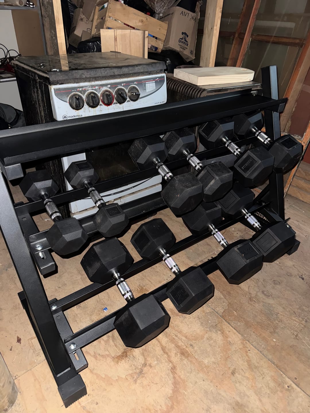 Customer photo review of Mancuerna Hexagonal (2.5 a 50 kg) IRONSIDE