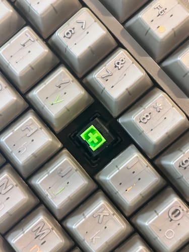 Customer photo review of BSUN GREEN ARROW LINEAR SWITCH FACTORY LUBED (10PCS)