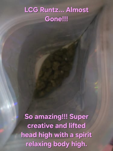 Customer photo review of LCG Runtz - Minis - 28 Grams - Hybrid