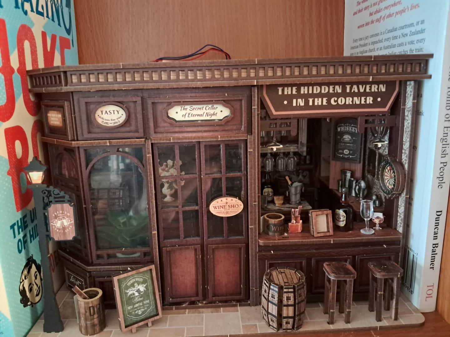 Customer photo review of Corner Tavern DIY Miniature House Kit