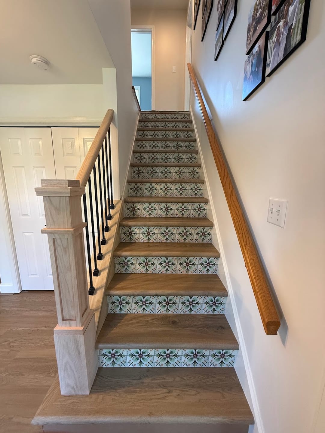 Customer photo review of Hunt Mountain Oak Stair Tread