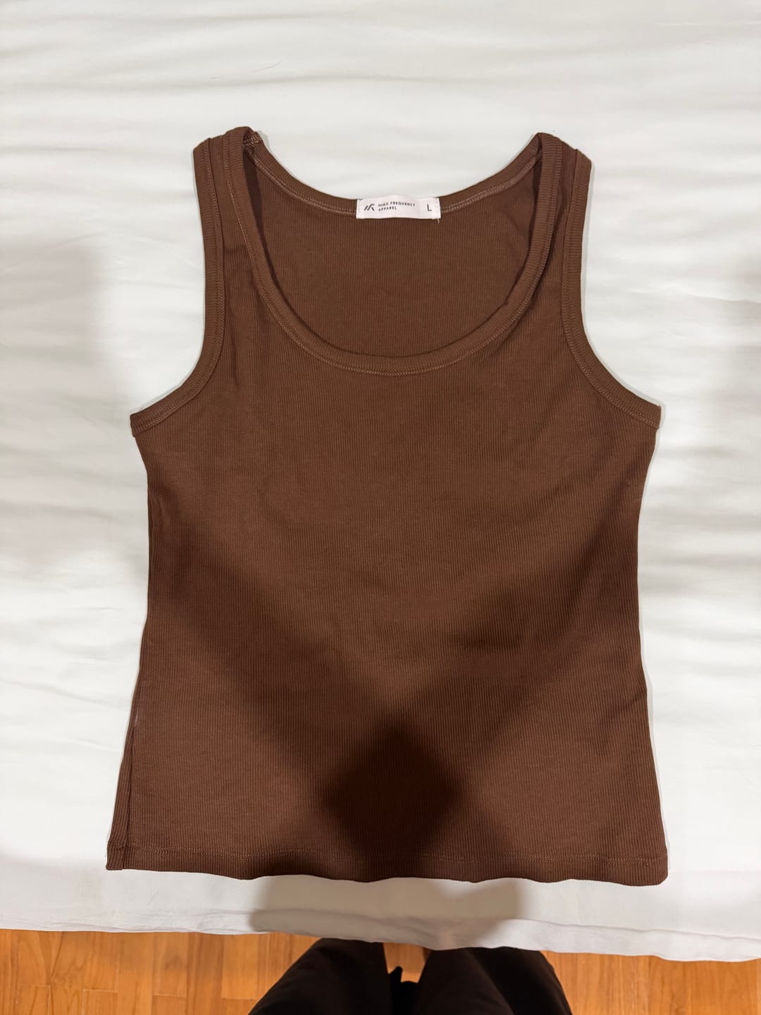 Customer photo review of Ribbed Tank Top