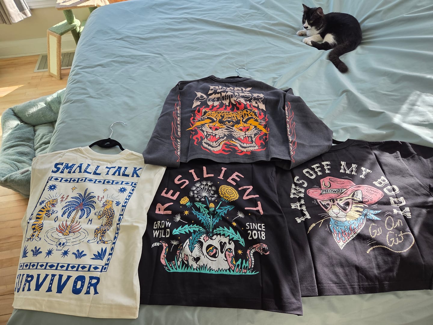 Customer photo review of Laws Off My Body T-Shirt