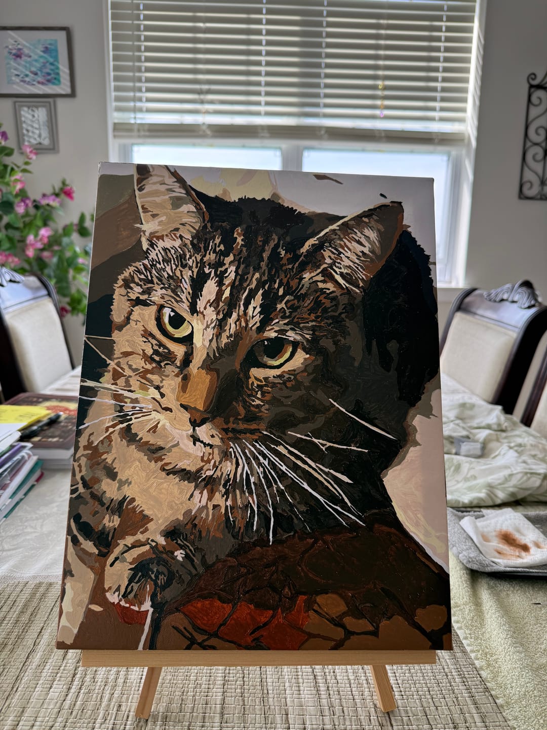 Customer photo review of Custom Paint By Numbers Kit