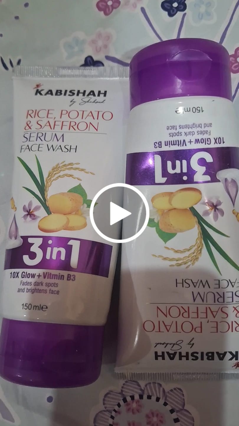 Customer video review of Rice, Potato & Saffron Serum Facewash Double Pack
