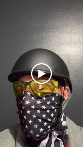 Customer video review of Switchback DOT Reversible Helmet Flat & Gloss Black