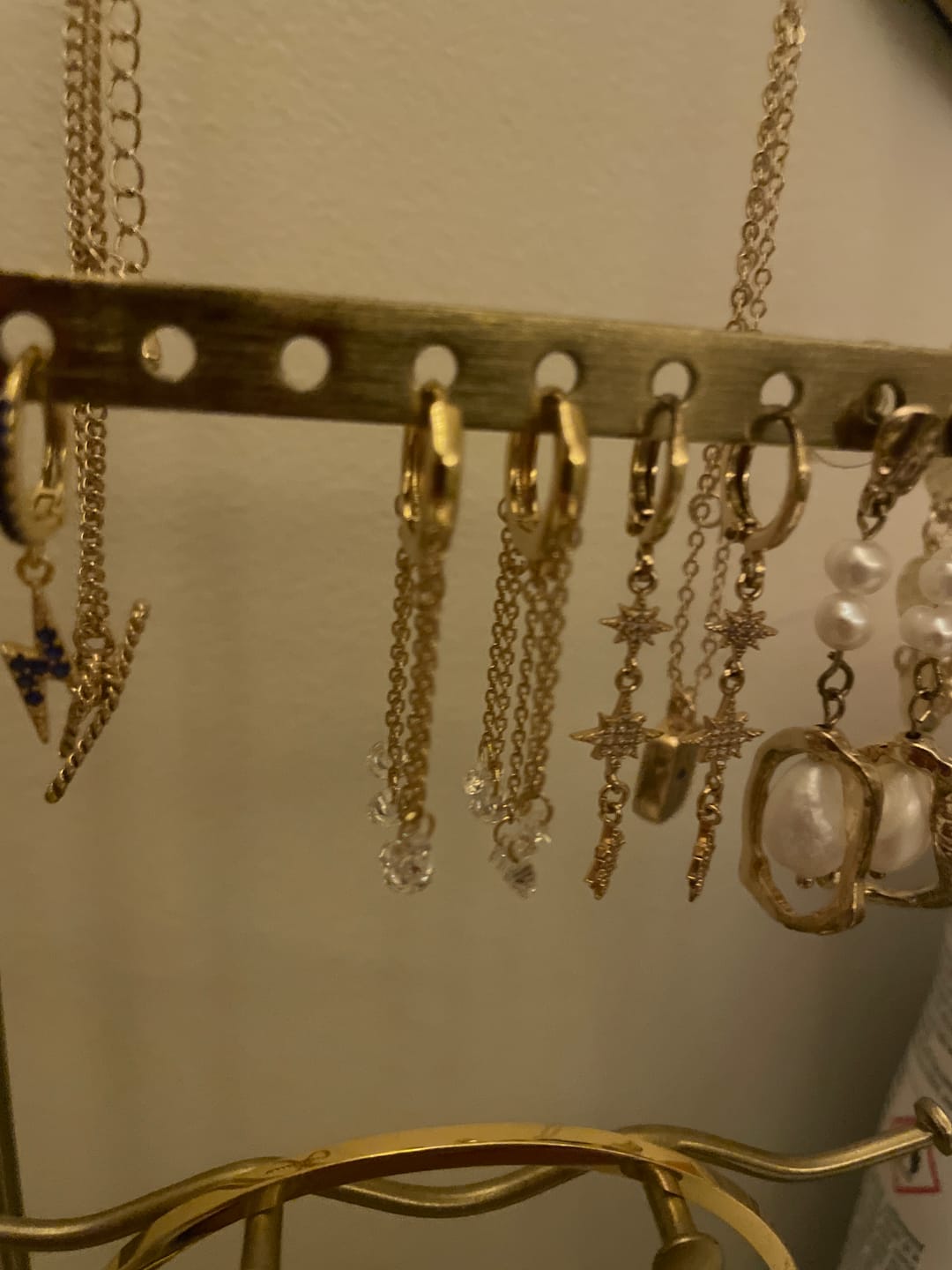 Customer photo review of Alisa Huggie Earrings