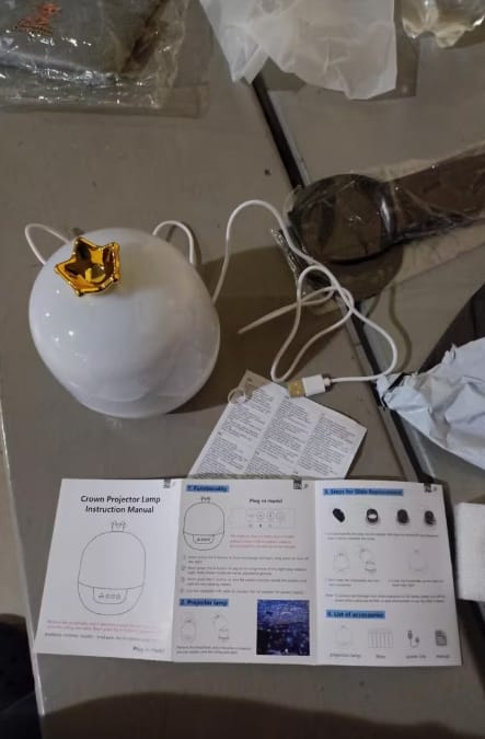 Customer photo review of Kinder Nachtlicht Projektor 2in1 | Sternenhimmel Einschlafhilfe