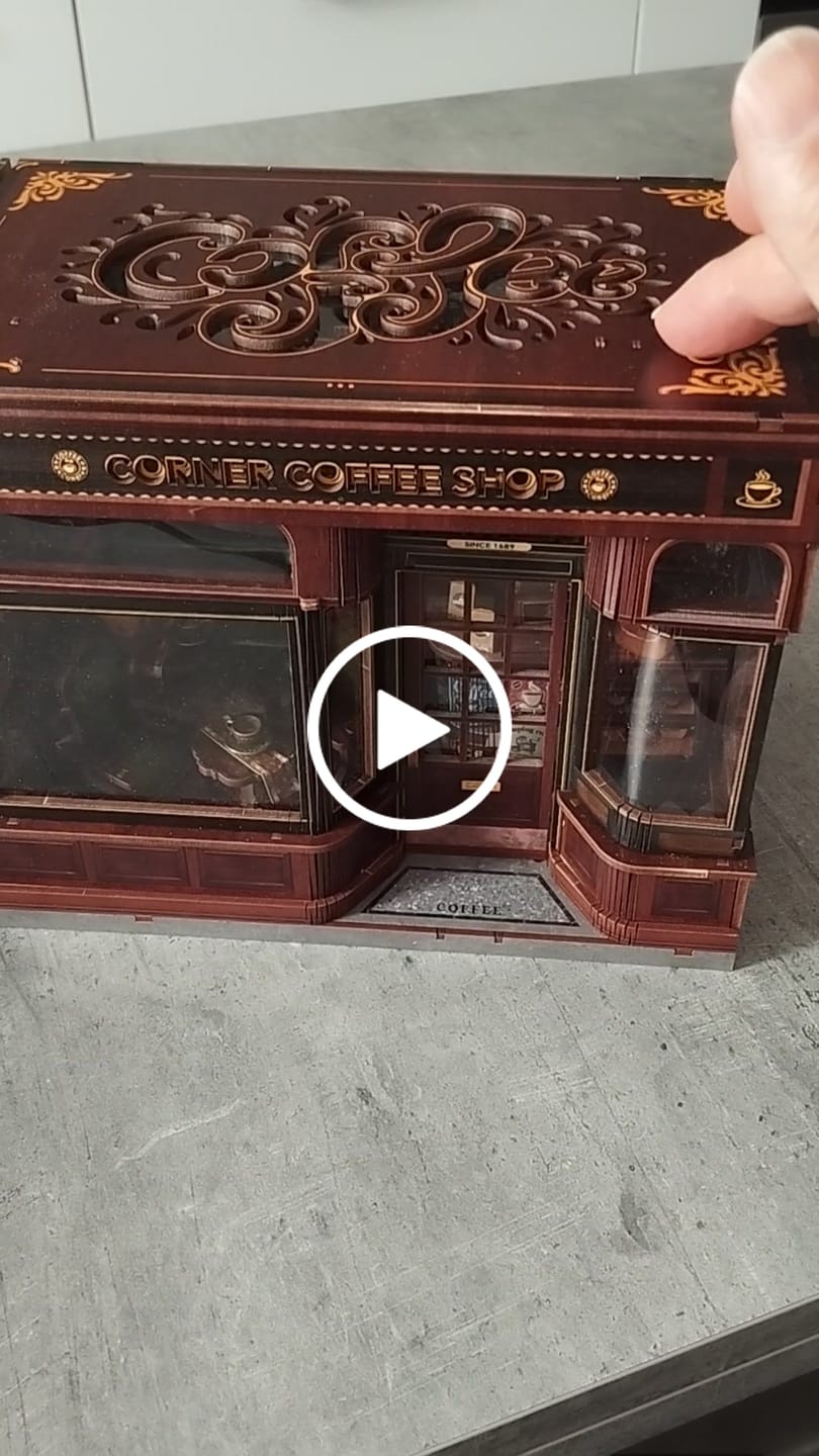 Customer video review of Maison Miniature Corner Coffee Shop