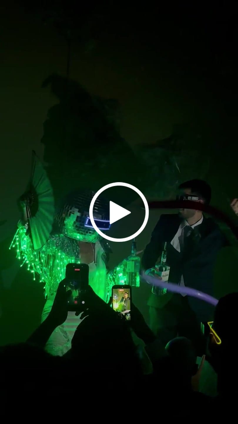 Customer video review of LED Fringe Sequin Jacket