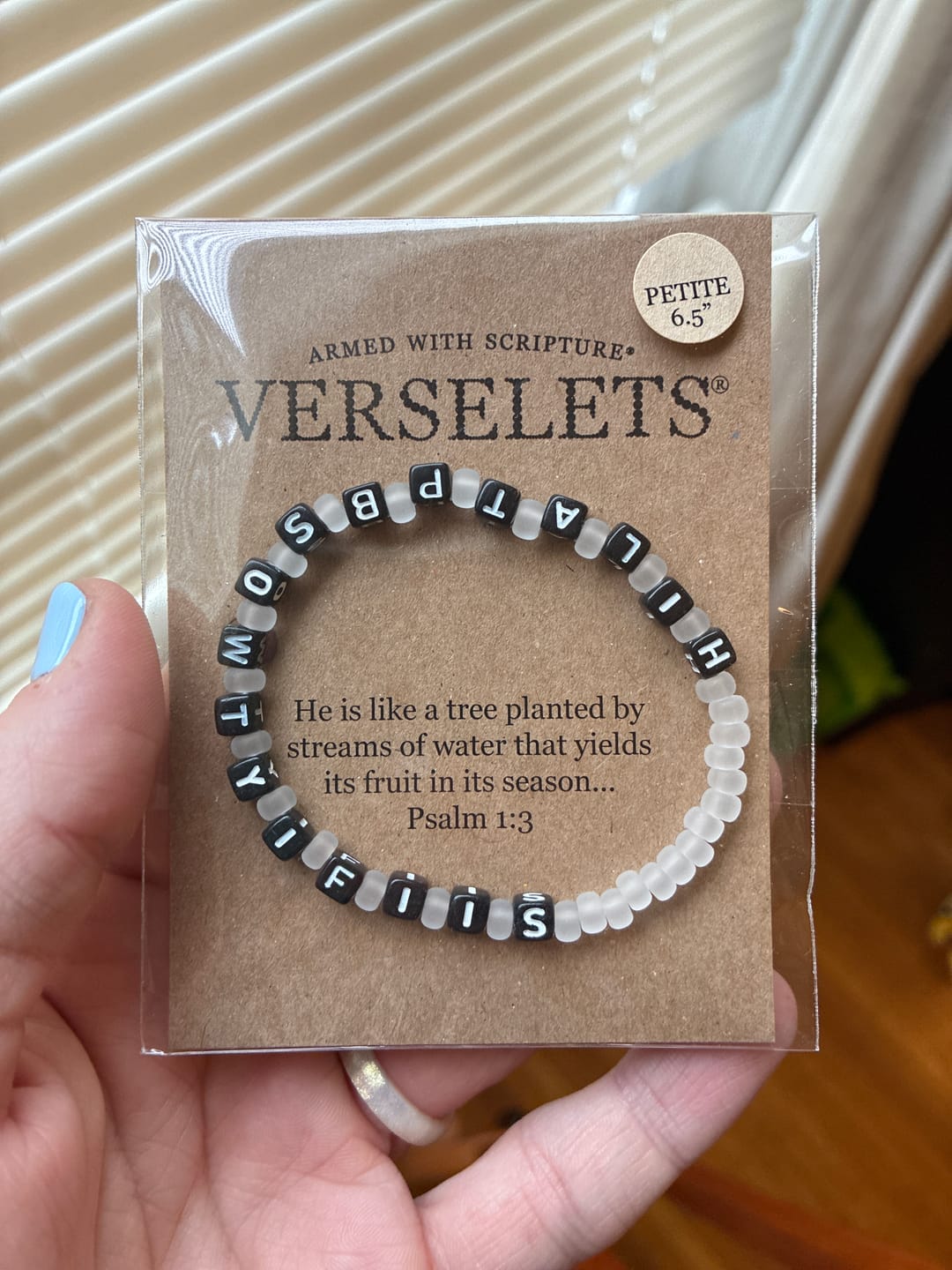 Customer photo review of Verselets® Monthly Subscription