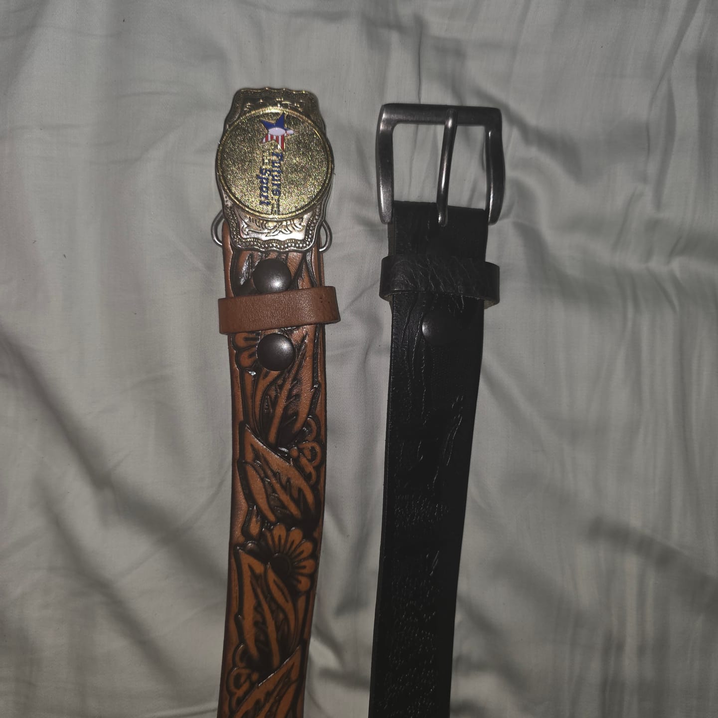 Customer photo review of Mystery Box  - Two Less Than Perfect Full-Grain Leather Belts