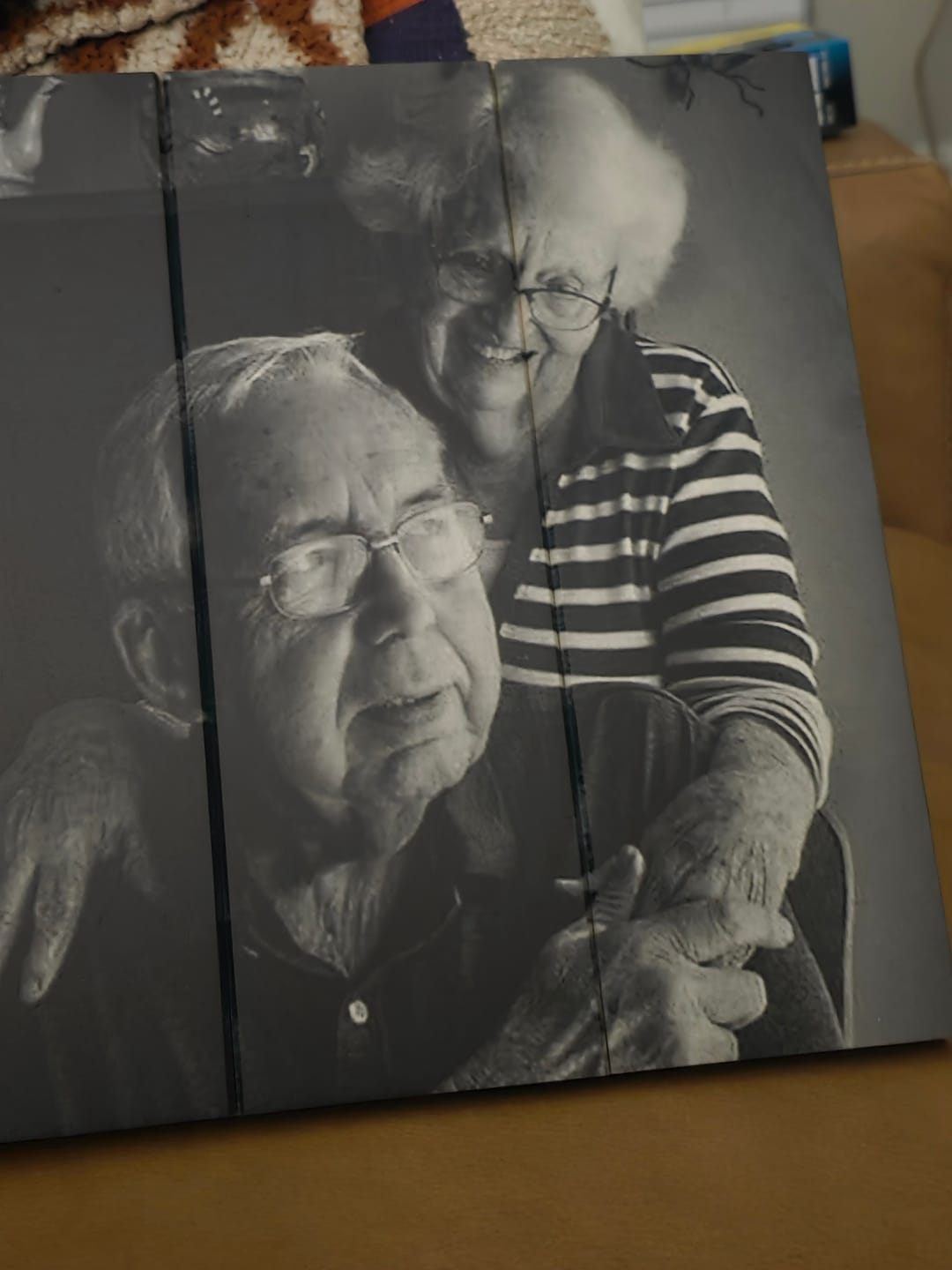 Customer photo review of 23.5 x 38.5 Planked Wood Print