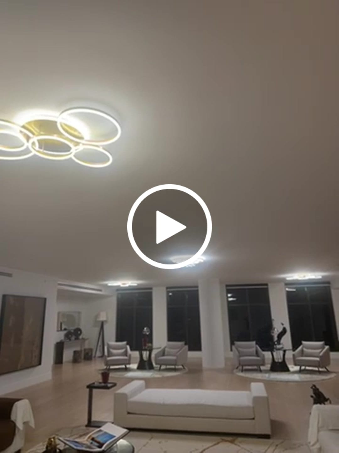 Customer video review of WOMO Circular LED Flush Mount Ceiling Light-WM1032