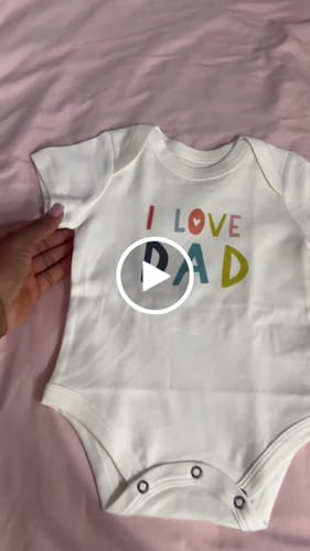 Customer video review of graphic bodysuit | love dad