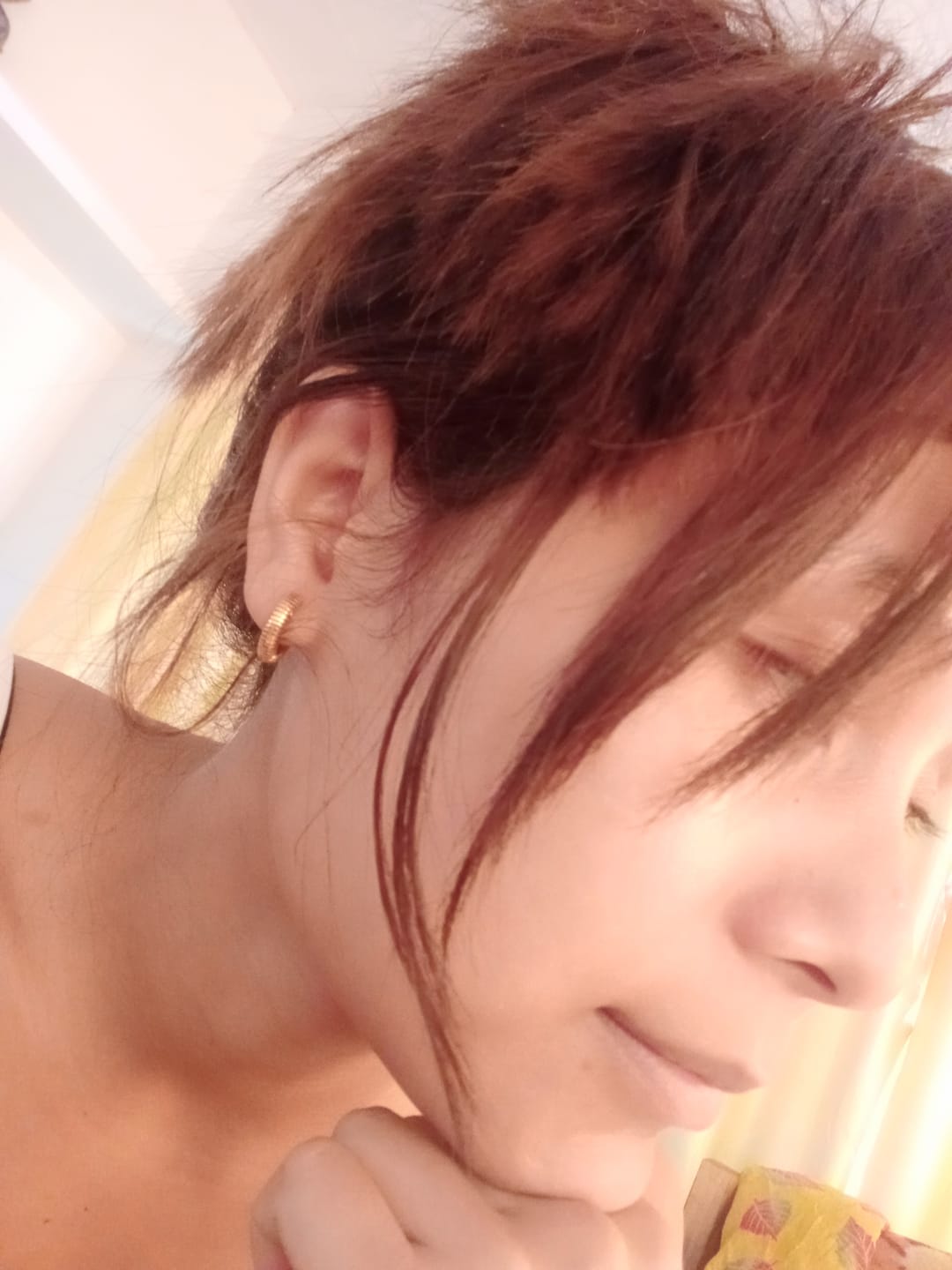 Customer photo review of Classic Textured Hoops
